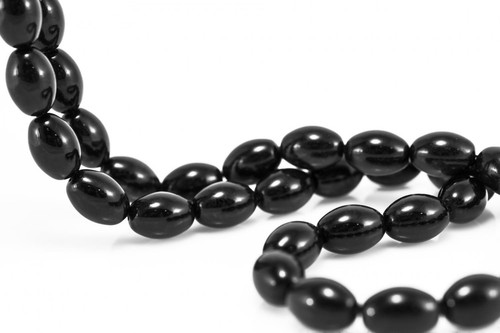 Onyx Perlen Edelstein 4/6/810 mm Schmucksteine Rund/Oval/Mix Onyx Größe Wählen - Bild 6 von 8