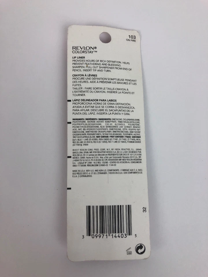 Revlon Color Charge Colorstay Lip Liner, 103 - Image 2 of 2