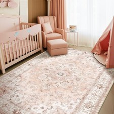 Machine Washable 5x7 Area Rugs for Living Room Vintage Rugs Carpet Rugs Non S...