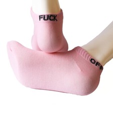 Fashion Women's Boat Short Socks Novelty Youth Socks Men's Letter Cotton Socks