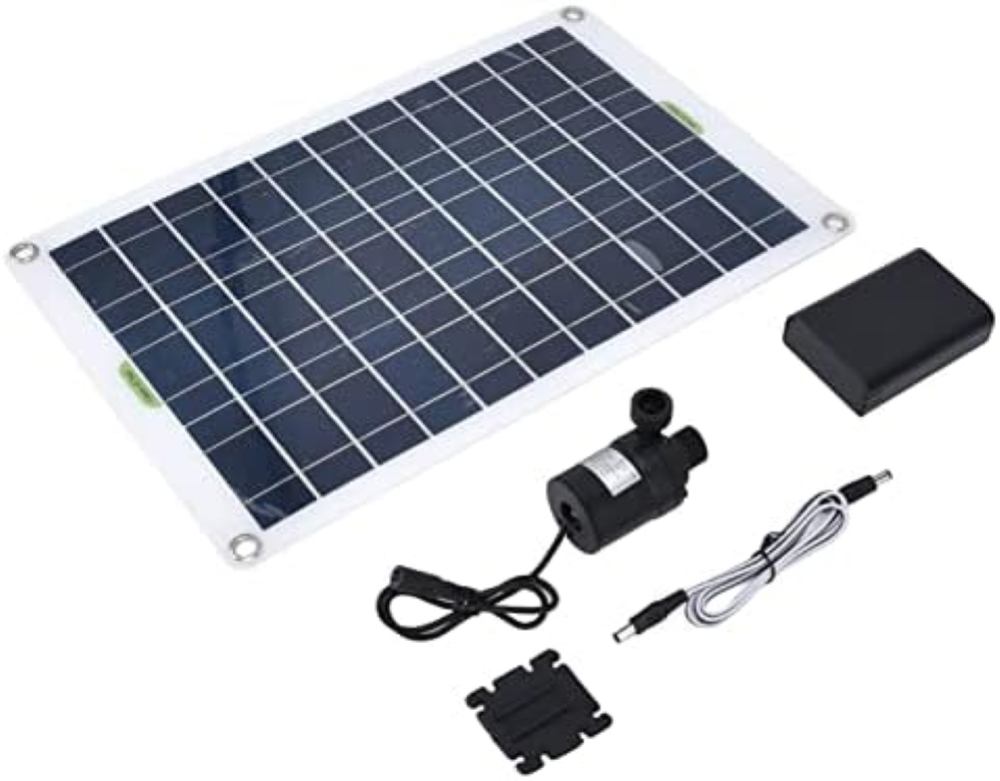 Pompa solare per fontana, pannello da 50 W Pompa solare per acqua A basso rumore