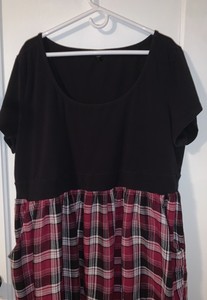 torrid red plaid dress
