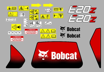 Bobcat Und 20 Z Decals (Aufkleber) Aufkleber Komplett-Set