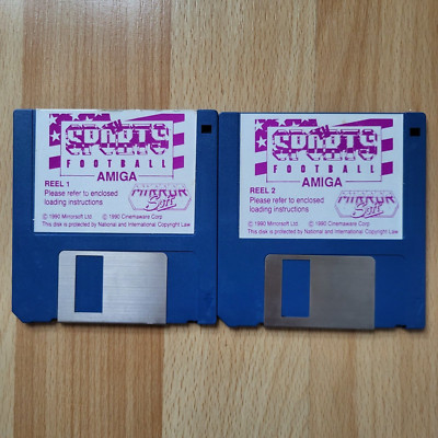   2 Floppy Disks TV SPORTS Football   Commodore Amiga 500 2000  