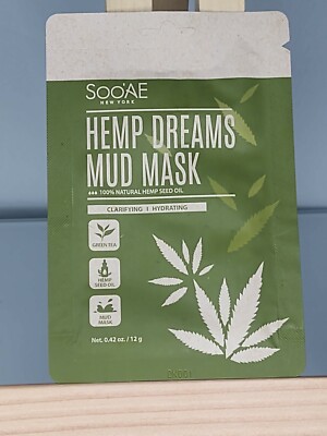 SooAe Hemp Dreams Mud Mask Clarifying & Hydrating 1 Mask