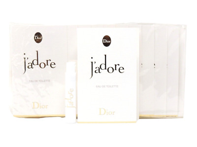 DIOR J'ADORE EDT 1.0ml .03fl oz x 10 PERFUME SPRAY SAMPLE VIALS SEALED