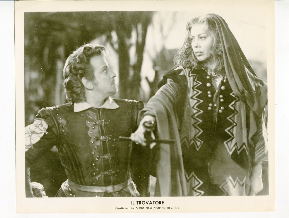 Il Trovatore-Gino Sinimberghi-Vittorina Colonnello-8x10-B&W
