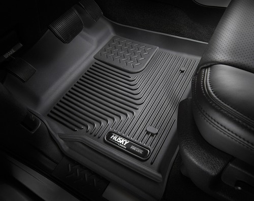 HUSKY X-Act Contour Floor Mats for Chevy Silverado GMC Sierra Crew Cab 3 pc Set - Picture 7 of 10