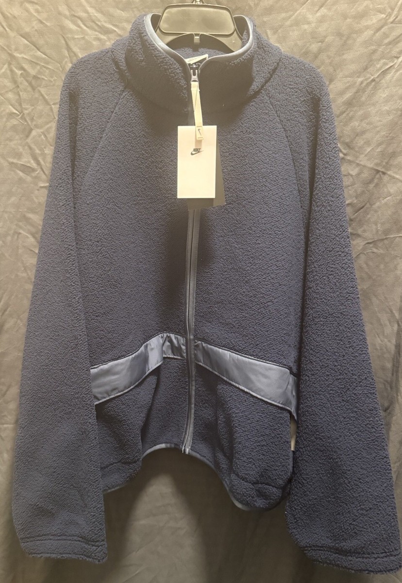 Nike Sportswear High Pile Sherpa Jacket Blue FQ6256 410 Nike Sportswear High Pile Sherpa Jacket Blue FQ6256 410