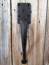 Rustic New Craftsman-Style 10" Cast Iron Lg Gate PULL Handle w/Screws Door Barn