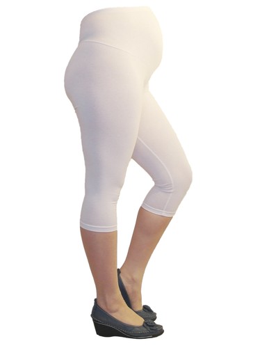 Umstand Hose Capri 3/4 Leggins Leggings Umstandsleggings blickdicht Baumwolle - Bild 3 von 8