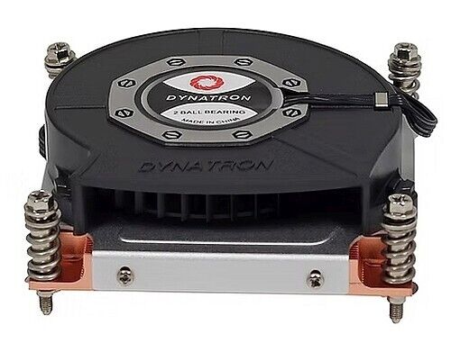 Dynatron Q3 Intel LGA 1851 1700 Socket Copper Heatsink 125W 1U Server CPU Blower - Picture 1 of 11