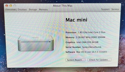 Apple Mac mini Late 2007 1.83GHz Intel Core 2 Duo (MB138LL/A