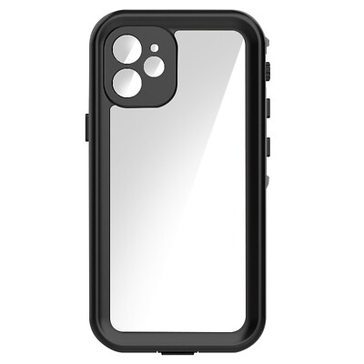 Vollhülle für iPhone 11 Waterproof IP68 Temdan Rand Schwarz