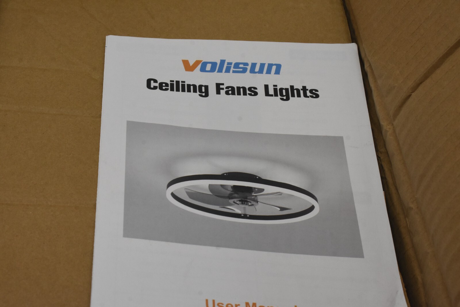 Volisun Low Profile Ceiling Fans w/ Lights & Remote 15.7" Modern Ceiling Fan