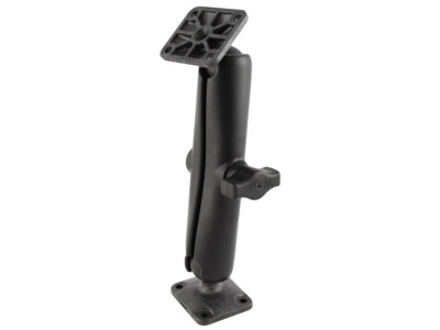 RAM Drill-Down 1'' Ball Long Mount with Two Rectangle AMPS Plates RAP-B-141U-C