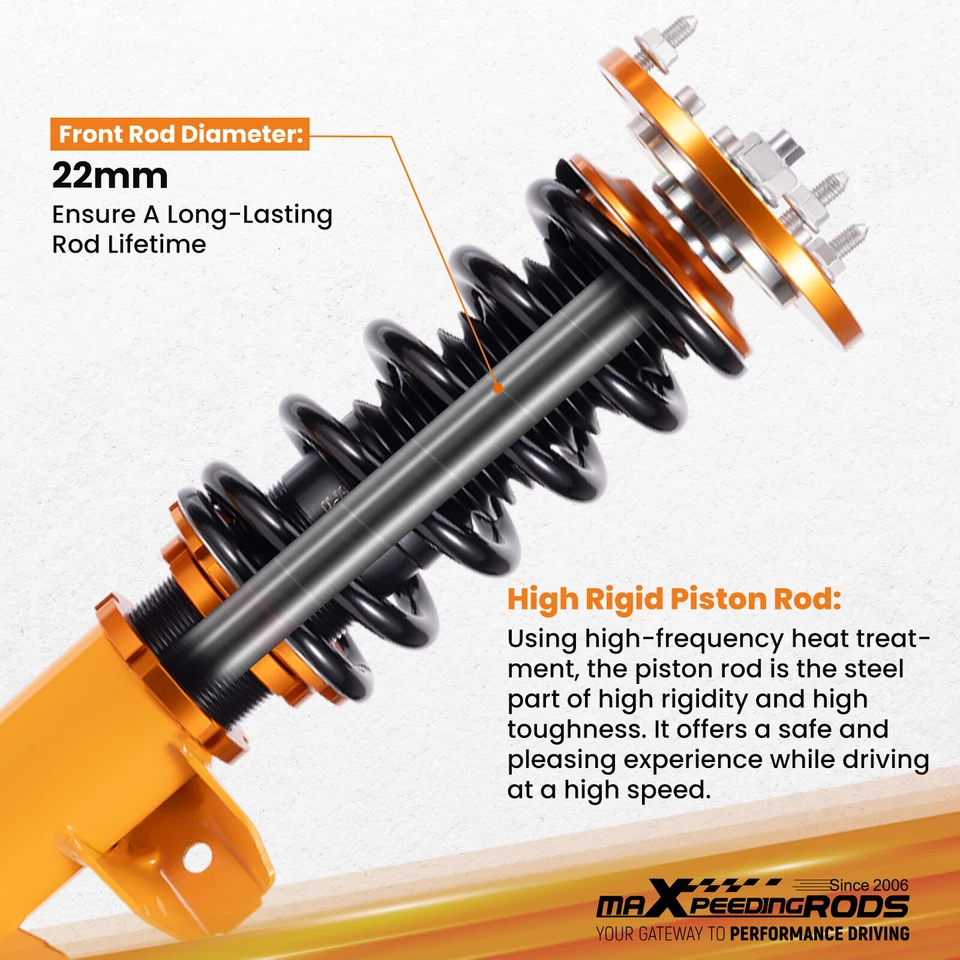 Kit de descenso de suspensión Coilovers para BMW Serie 3 E36 318 323 325 328 91-99 Foto 4 de 4