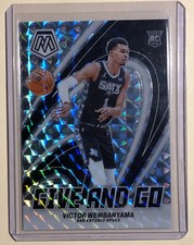 Victor Wembanyama 2023-24 Mosaic Basketball RC Give and Go Silver Mosaic Prizm