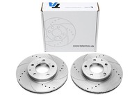 TA Technix Sport Bremsscheiben Satz Vorderachse FüR Mazda 323F-V BA