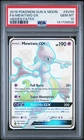 2019 POKEMON SUN & MOON HIDDEN FATES #SV59 FULL ART/MEWTWO GX PSA 10