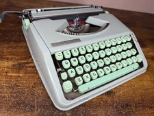 Serviced 1964 Hermes Rocket Ultra-Portable Typewriter Metal 13 CPI New Platen!