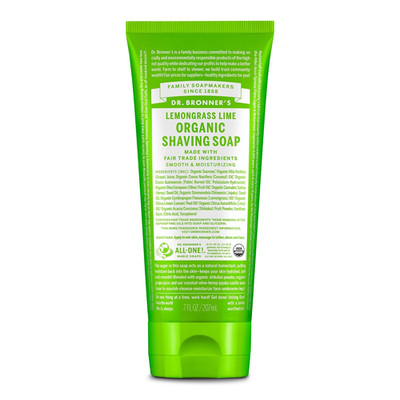 - Organic Shaving Soap (Lemongrass, 7 Ounce) - Certified Organic, Sugar and Shik