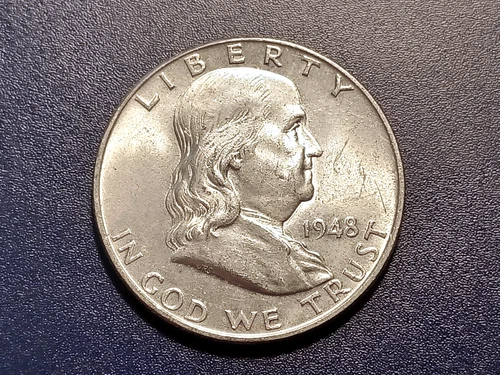 Choice BU 1948-P FBL Franklin Half Dollar