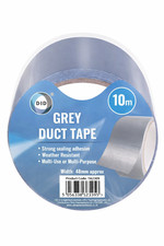 Grey Duct Tape 48mm x 10m Strong Adhesive Waterproof Repair DIY Multi Purpose Ta 0.45 per metre