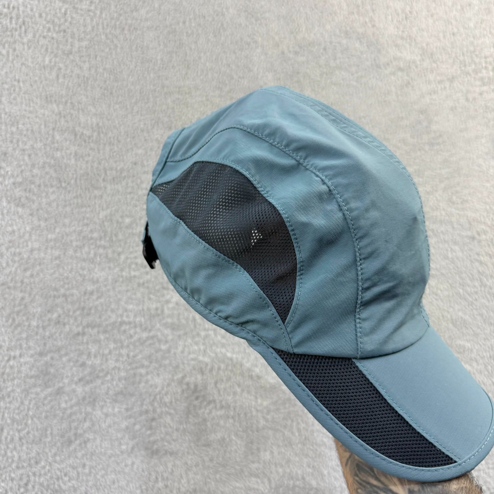 Vintage Gadiemkensd Blue Mesh Panel Adjustable Unstructured Size S/M Runner Cap image 5