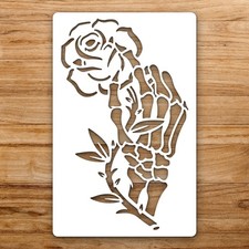 Skeletal Hand Large Reusable Wall Stencil For Painting DIY Home Decor Template