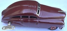 Vintage Maroon Schuco 1750 Wind-up Maybach Toy Car 5    Long
