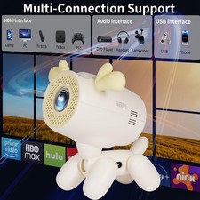 NEW Projector WiFi and Bluetooth - Portable Outdoor Projector for Home bundle