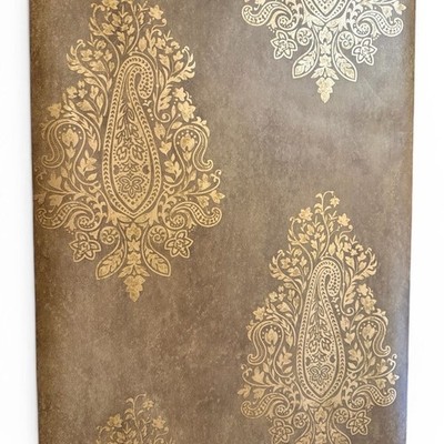 Vintage Wallpaper Brewster National Geographic Mehndi Tawny Paisley Gold 3 Rolls