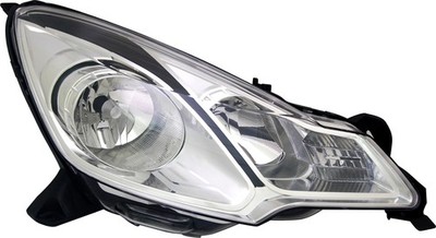 Scheinwerfer rechts für Citroen DS DS3 C3 II 2009- Halogen H1 H7 schwarze Blende