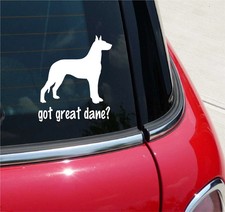 GOT GREAT DANE DANE DOG GRAPHIC DECAL STICKER ART CAR WALL DECOR