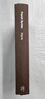 Rare Linguistics Book from 1975 - Kayne's ''French Syntax''