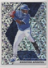 2021 Panini Mosaic Rookie Quick Pitch Silver Prizm Sherten Apostel #213 2qw