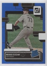 2022 Panini Donruss Rated Rookie Holo Blue Reiss Knehr #71 0s1o