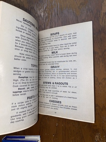 Vtg 70 Rival Crockpot Crock Pot Cookbook Instruction Booklet Cook Book 3100 3101 - Picture 3 of 7