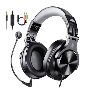 Gaming Headset Kopfhörer 3.5mm Mikrofon Stereo für PS4 Xbox One Switch PC Laptop
