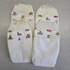 VINTAGE 90s Plastic Diapers Lot Of 4 Jim Henson Muppet Babies