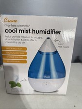 Crane Droplet Ultrasonic Cool Mist Humidifier - Blue/White