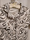 Art Class Dark Gray And White Silky Pajama Top Girls L 10/12 — photo 2
