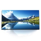 120x80cm Kunstdruck Bilder Matterhorn Schweiz See Bergsee Blau Natur