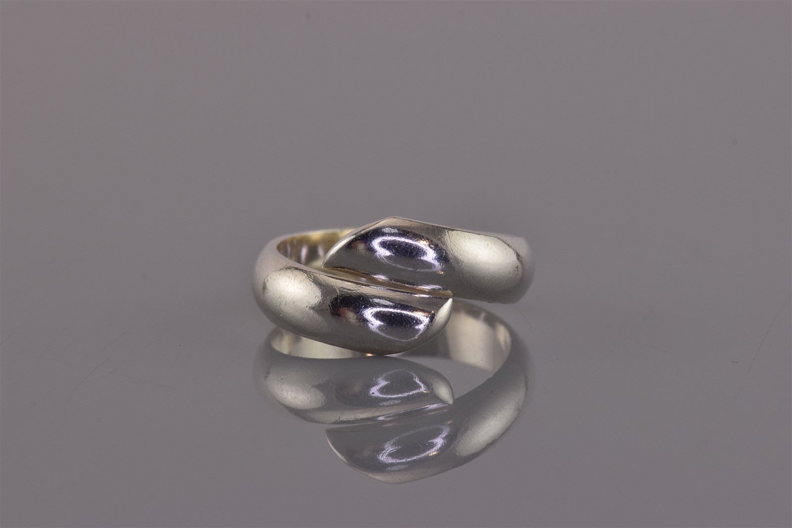 Sterling Silver Rounded Frame Solid Wrap Around B… - image 7