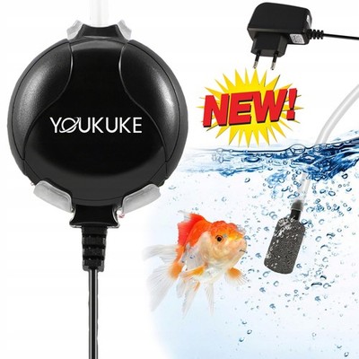Aquarium Luftpumpe, Nano Silent Mini Sauerstoffpumpe mit Rückschlagventil,1W NEU