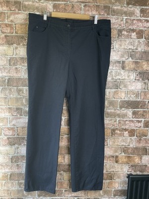 Gerry Weber Edition Irina R Black Straight Leg Jeans High Waist & Stretch UK 22