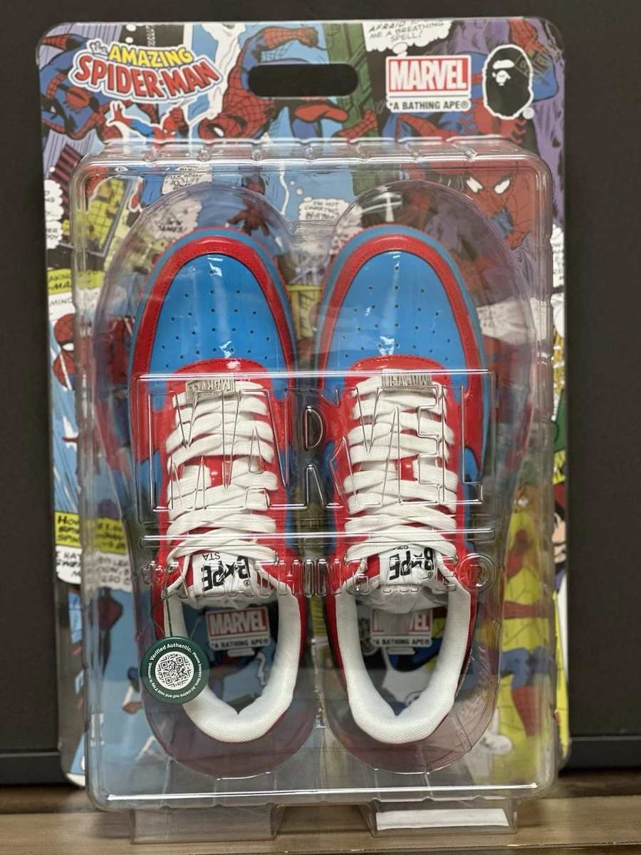 A Bathing Ape Bapesta x Marvel Comics Red/Yellow 2022 for sale | eBay