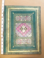 22 Carat Gold Embossed Leather Portfolio or book Cover approx. 14" x 11"