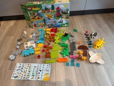 LEGO DUPLO Set 10907 WORLD ANIMALS + 6 Minifigures - COMPLETE 121 Pieces 